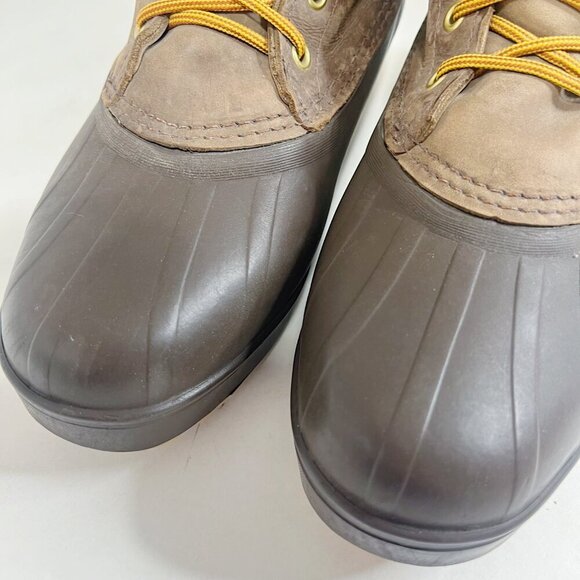 Sorel Men's Cheyanne II Duck Boots Brown Leather Lace Up Boots Size 8 - Picture 10 of 10